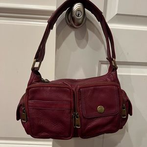 Marc Jacobs, red leather shoulder bag